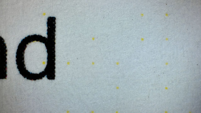 Yellow printer dots and Video ToolBox Ultra